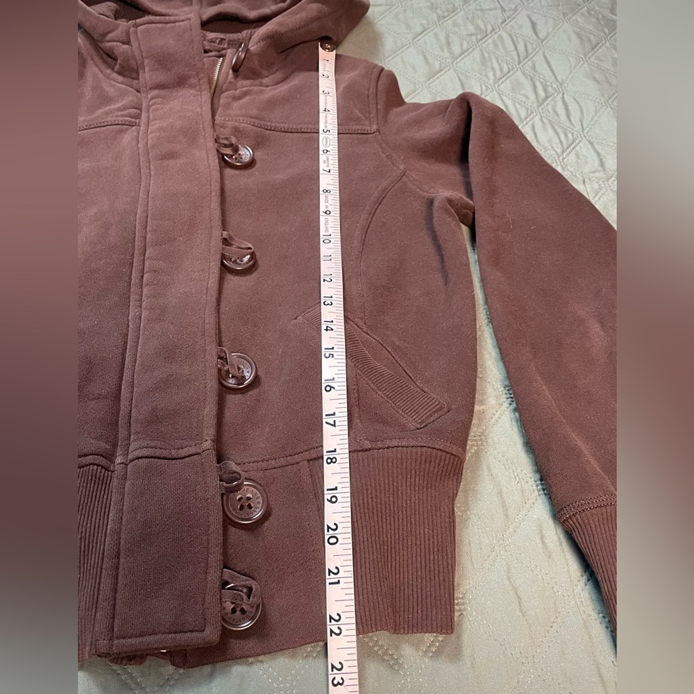 Gap Women's Brown Button-Down Hoodie Jacket, Sz S… - image 7